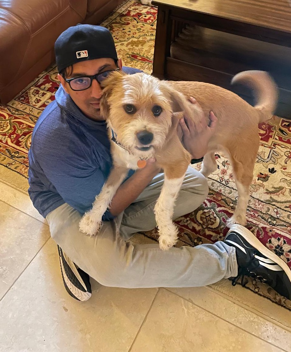 Sam and Milo, owner and inspiration of Clean Paws Katy